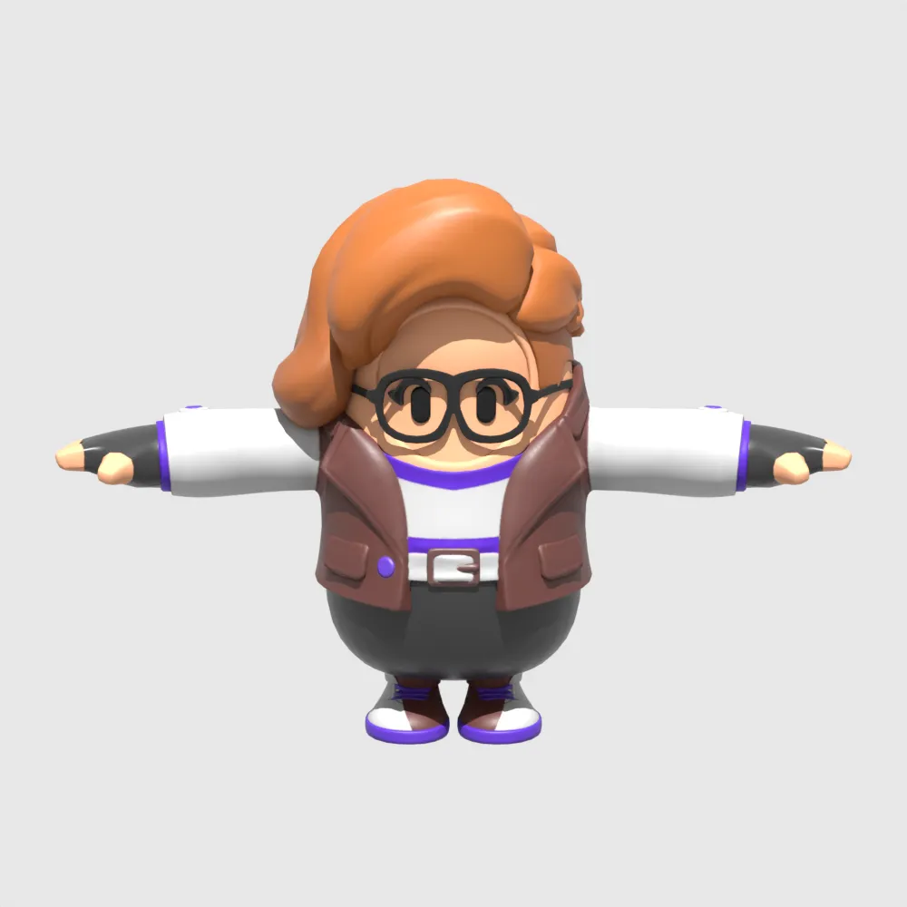 Gumshoe Fall Guy - Fortnite 3D Model .c4d .max .obj .3ds .fbx .stl .blend 