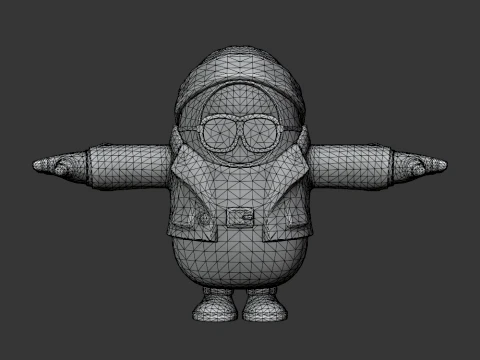 Noir Fall Guy - Fortnite 3D Model