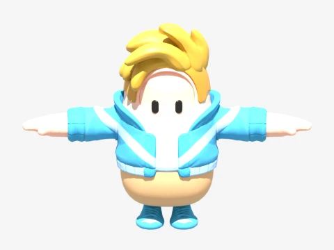Batall&oacute;n Brawler Fall Guy - Fortnite Modelo 3D