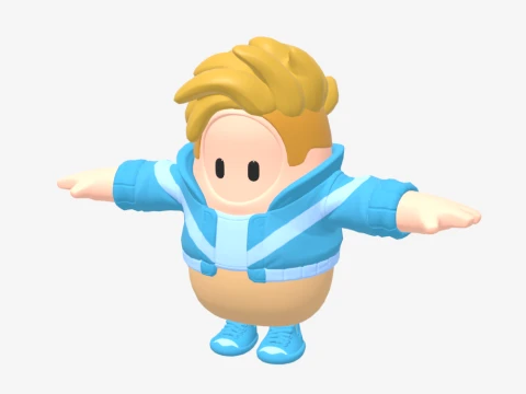 Battalion Brawler Fall Guy - Fortnite 3D Model
