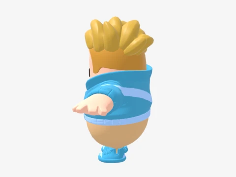 Battalion Brawler Fall Guy - Fortnite 3D Model