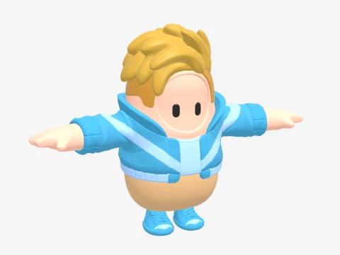 Battalion Brawler Fall Guy - Fortnite 3D Model