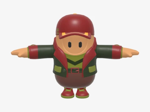 Hacivat Fall Guy - Fortnite 3D Model