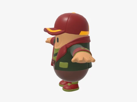 Hacivat Fall Guy - Fortnite 3D Model