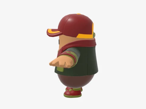 Hacivat Fall Guy - Fortnite 3D Model