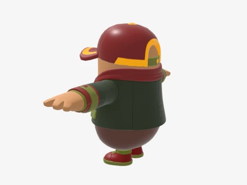 Hacivat Fall Guy - Fortnite 3D Model