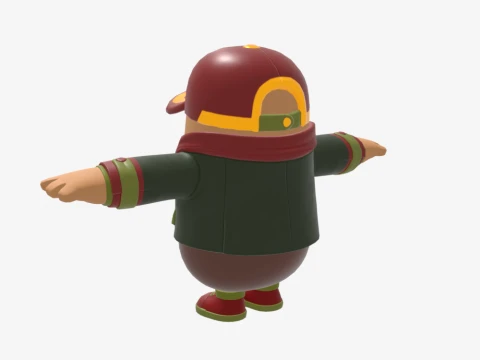 Hacivat Fall Guy - Fortnite 3D Model