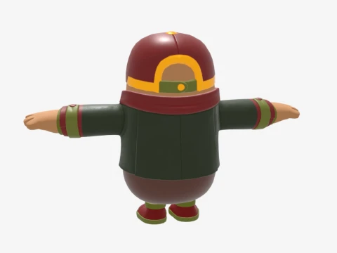 Hacivat Fall Guy - Fortnite 3D Model