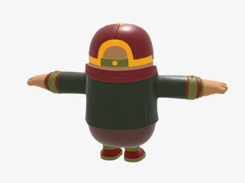 Hacivat Fall Guy - Fortnite 3D Model