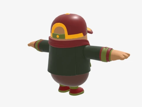 Hacivat Fall Guy - Fortnite 3D Model