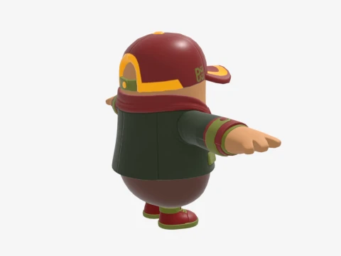 Hacivat Fall Guy - Fortnite 3D Model