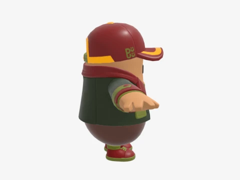 Hacivat Fall Guy - Fortnite 3D Model
