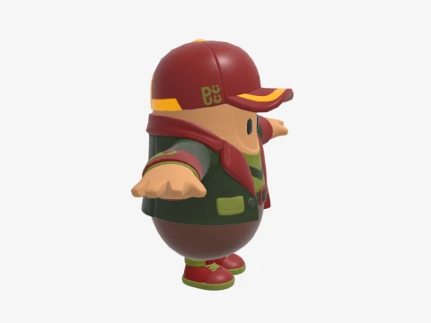 Hacivat Fall Guy - Fortnite 3D Model