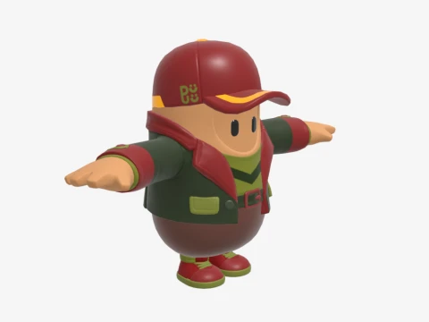 Hacivat Fall Guy - Fortnite 3D Model