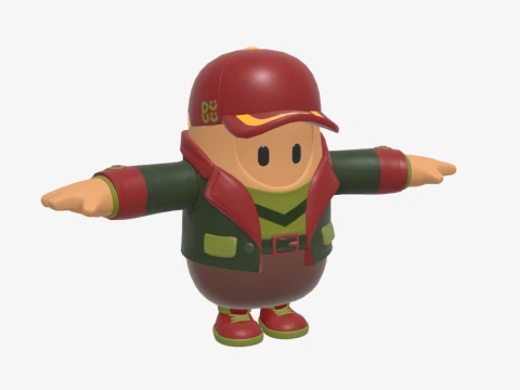 Hacivat Fall Guy - Fortnite 3D Model