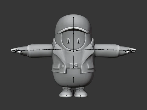 Hacivat Fall Guy - Fortnite 3D Model