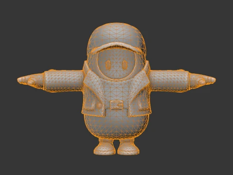 Hacivat Fall Guy - Fortnite 3D Model