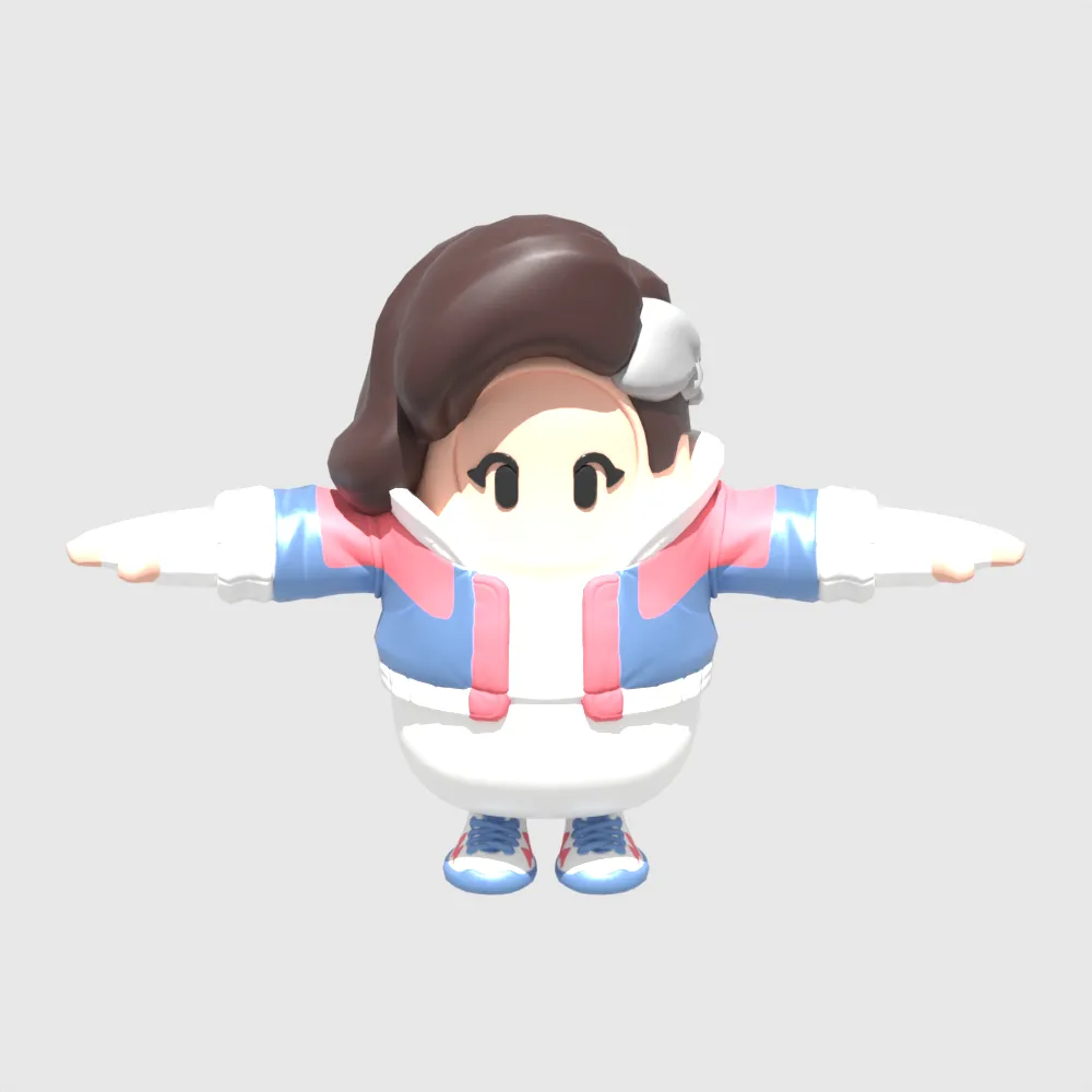 Yoo-mi Fall Guy - Fortnite 3D Model .c4d .max .obj .3ds .fbx .stl .blend