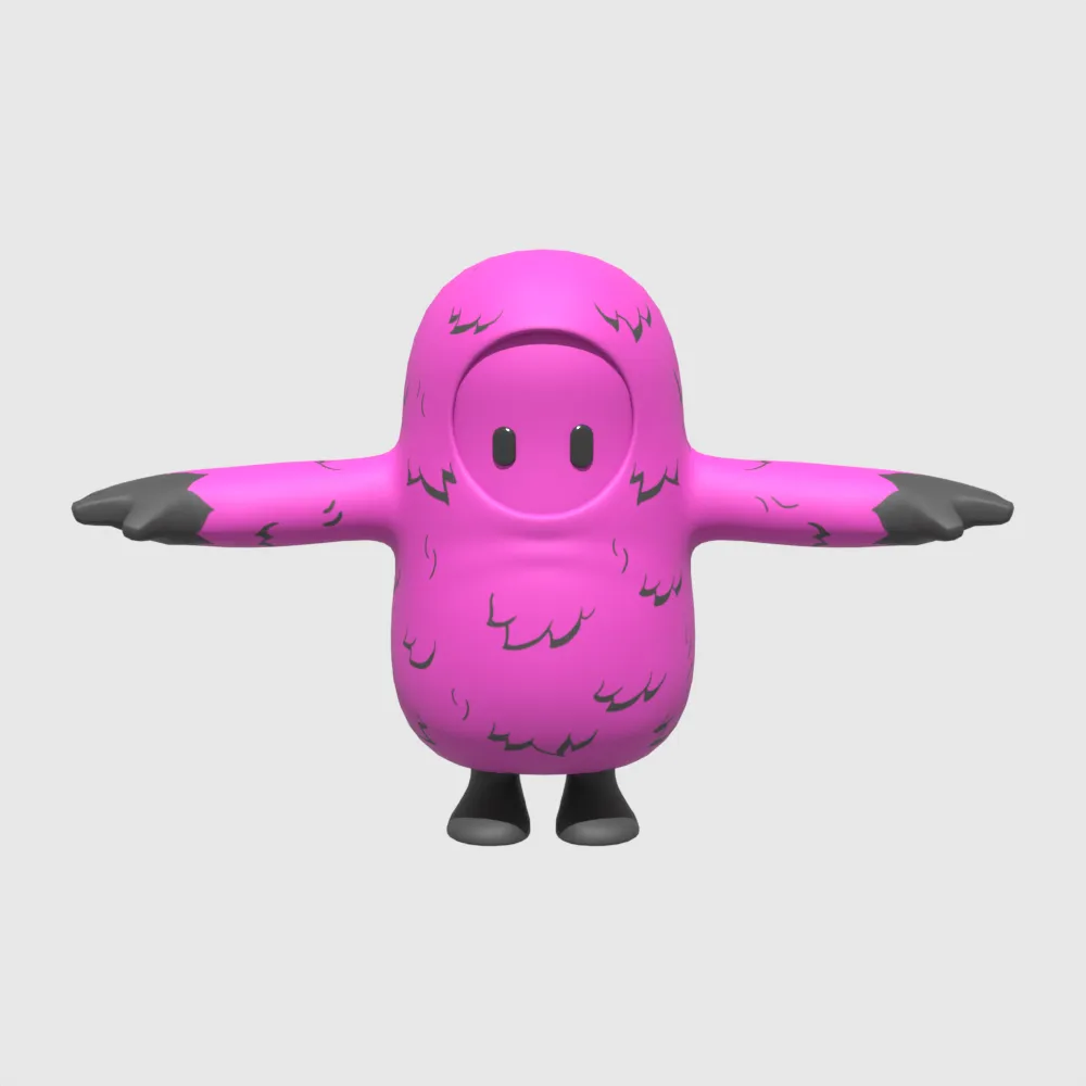 Yeddy Fall Guy - Fortnite 3D Model .c4d .max .obj .3ds .fbx .stl .blend 