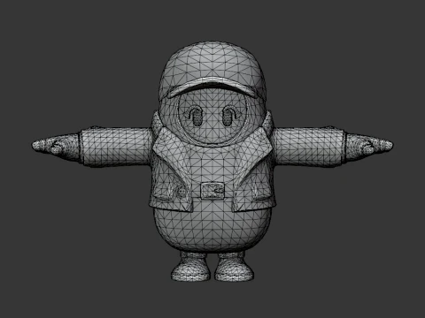 Fanatic Fall Guy - Fortnite 3D Model