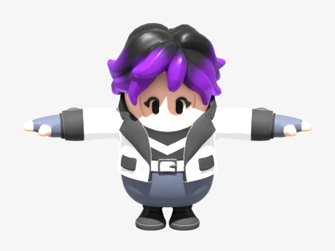 Punk Princess Phaedra Fall Guy - Fortnite 3D Model