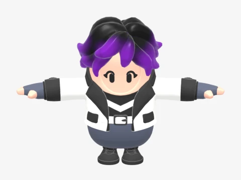 Punk Princess Phaedra Fall Guy - Fortnite 3D Model