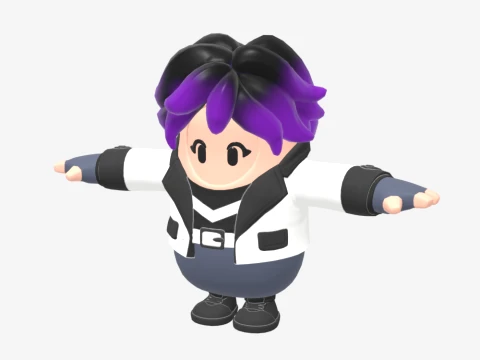 Punk Princess Phaedra Fall Guy - Fortnite 3D Model