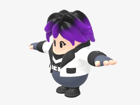 Punk Princess Phaedra Fall Guy - Fortnite 3D Model