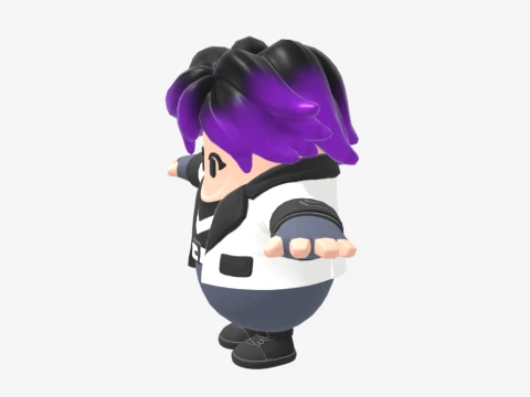 Punk Princess Phaedra Fall Guy - Fortnite 3D Model