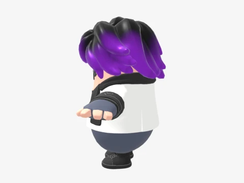 Punk Princess Phaedra Fall Guy - Fortnite 3D Model
