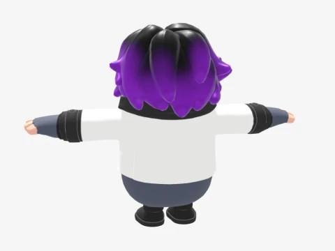 Punk Princess Phaedra Fall Guy - Fortnite 3D Model