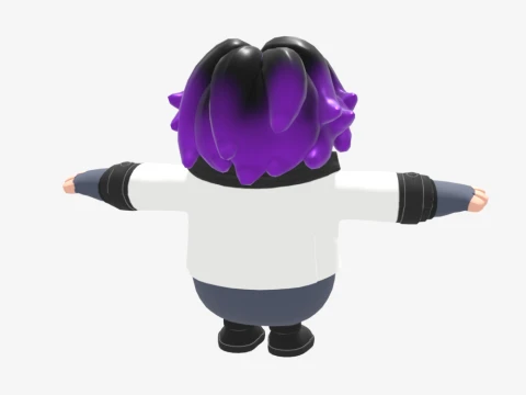 Punk Princess Phaedra Fall Guy - Fortnite 3D Model