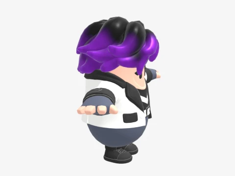 Punk Princess Phaedra Fall Guy - Fortnite 3D Model
