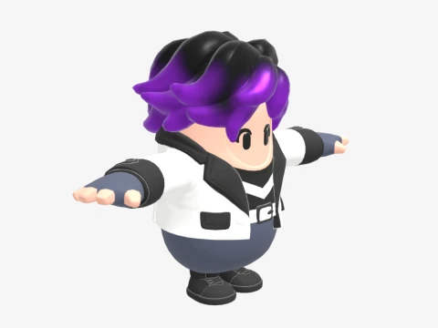 Punk Princess Phaedra Fall Guy - Fortnite 3D Model
