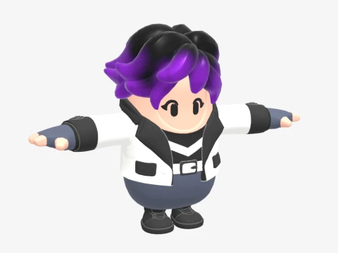 Punk Princess Phaedra Fall Guy - Fortnite 3D Model