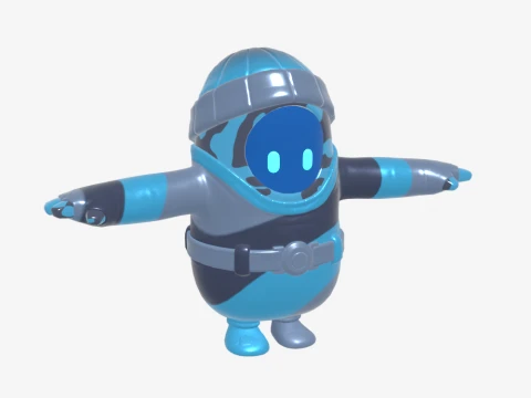 Zero Fall Guy - Fortnite 3D Model