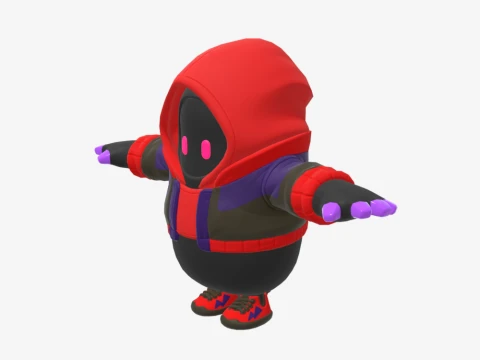 Dark Doggo Fall Guy - Fortnite 3D Model