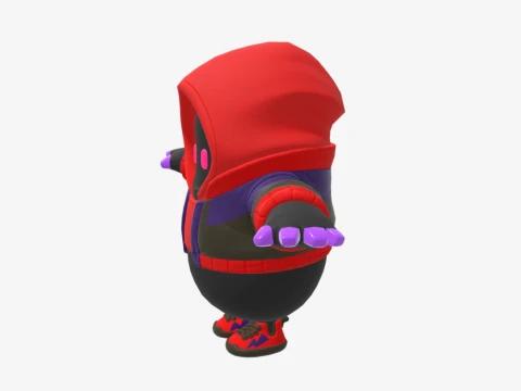 Dark Doggo Fall Guy - Fortnite 3D Model