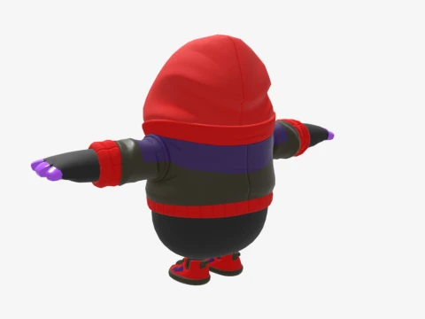 Dark Doggo Fall Guy - Fortnite 3D Model