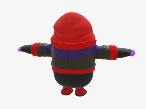 Dark Doggo Fall Guy - Fortnite 3D Model