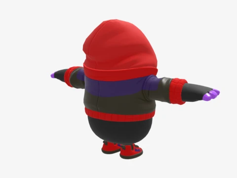 Dark Doggo Fall Guy - Fortnite 3D Model