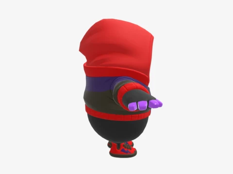 Dark Doggo Fall Guy - Fortnite 3D Model