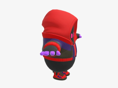 Dark Doggo Fall Guy - Fortnite 3D Model
