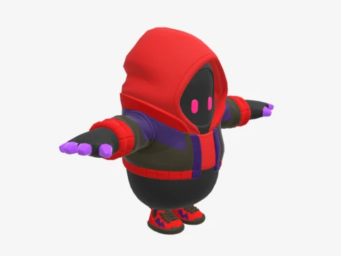 Dark Doggo Fall Guy - Fortnite 3D Model