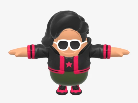 Renegade Runner Fall Guy - Fortnite 3D Model
