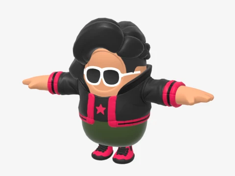 Renegade Runner Fall Guy - Fortnite 3D Model