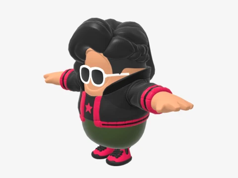 Renegade Runner Fall Guy - Fortnite 3D Model