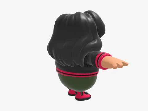 Renegade Runner Fall Guy - Fortnite 3D Model