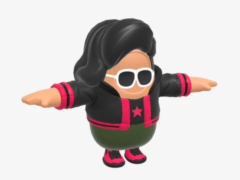 Renegade Runner Fall Guy - Fortnite 3D Model