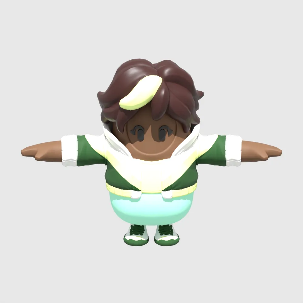 Anthea Fall Guy - Fortnite 3D Model .c4d .max .obj .3ds .fbx .stl .blend 